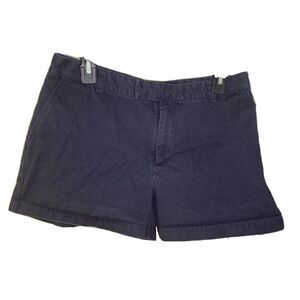 Ralph Lauren Shorts Womens 10 Blue Chambray Slash Pockets 100% Cotton